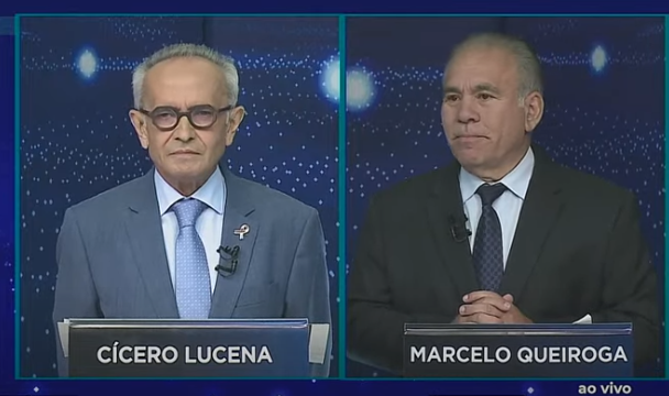 “Sou diferente de você, que usa o nome de satanás”, diz Cícero Lucena em debate com Marcelo Queiroga na TV Arapuan