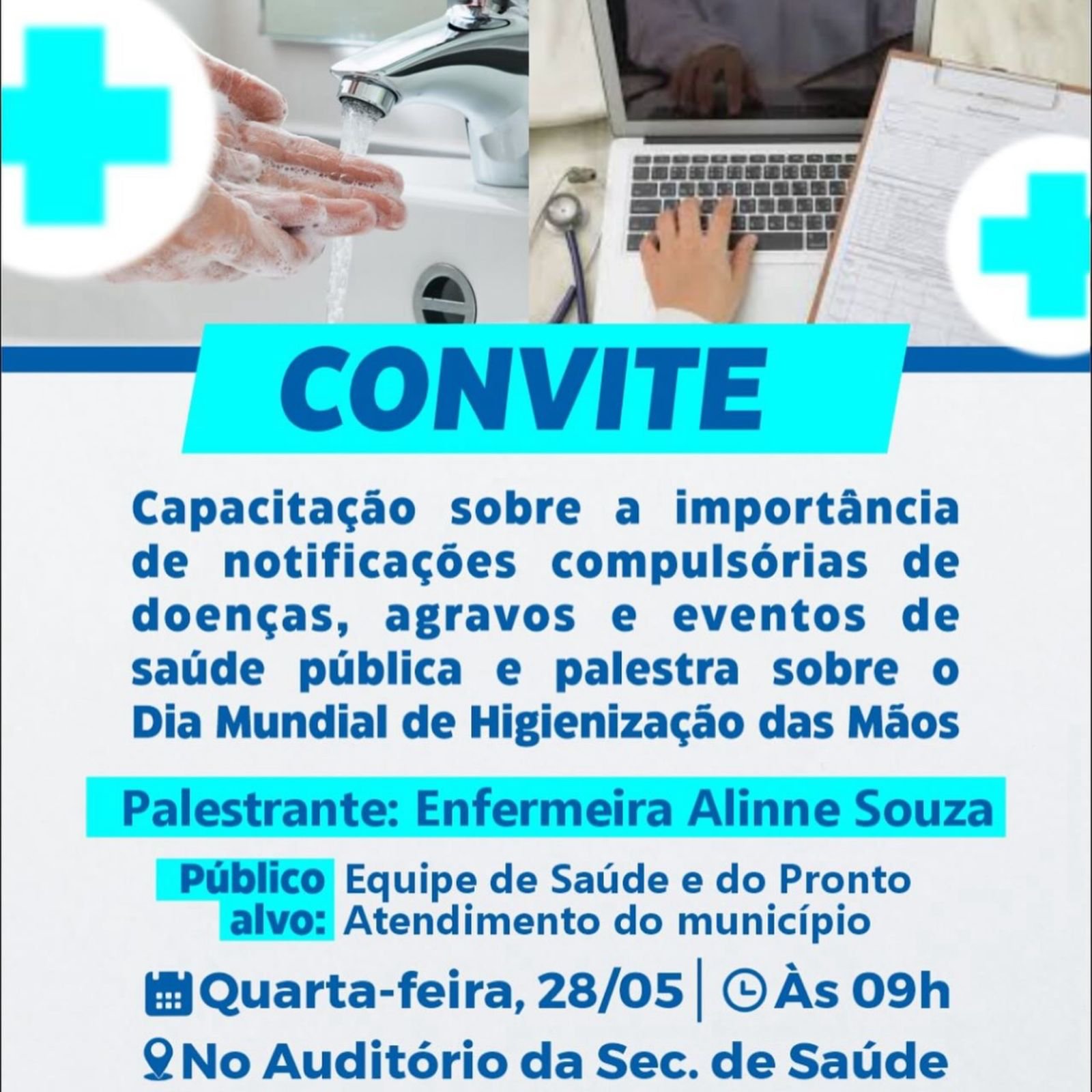 Prefeitura de Santo André promove capacitação sobre notificações compulsórias e higienização das mãos