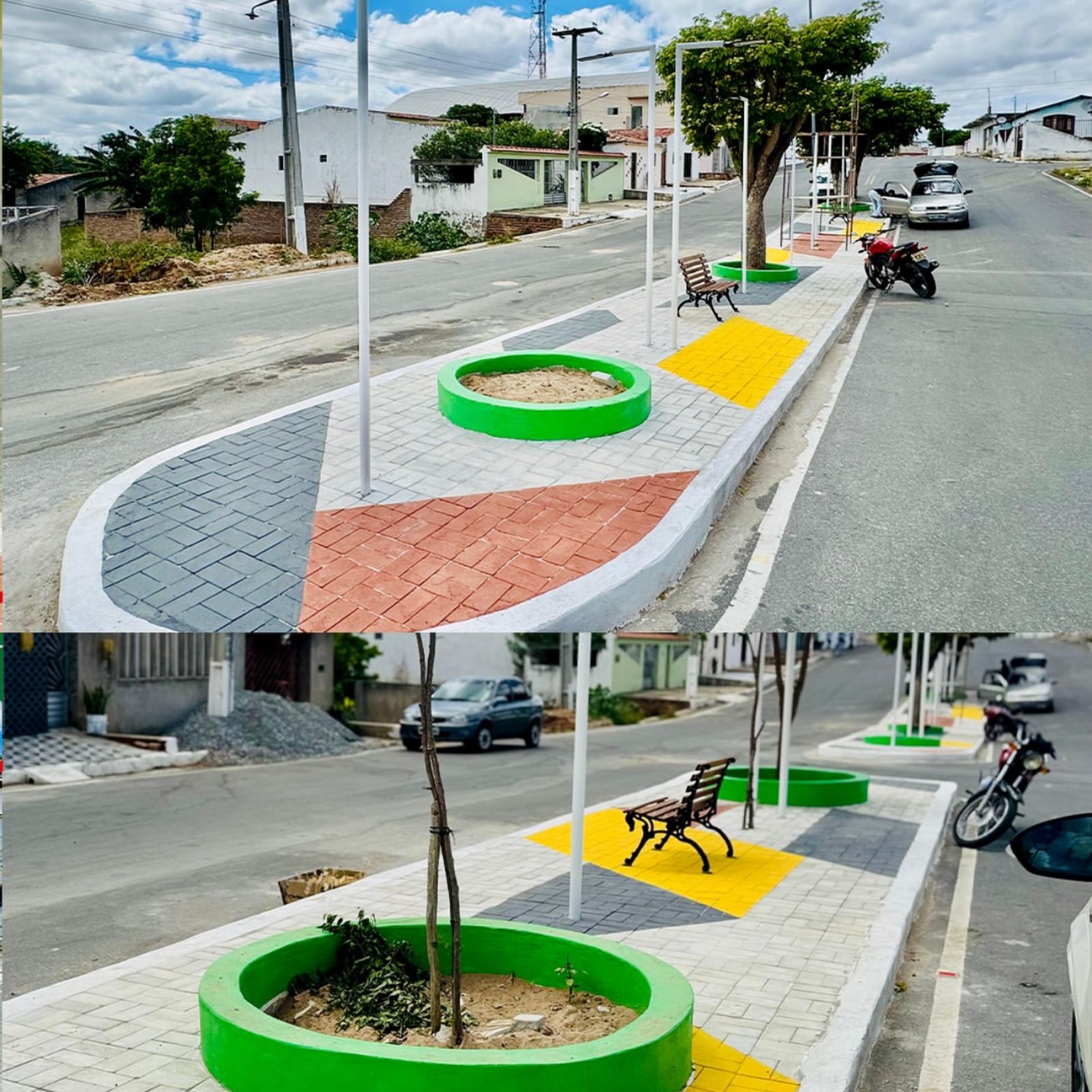 São José dos Cordeiros ganha novo visual urbano com obras de intertravados e iluminação em LED