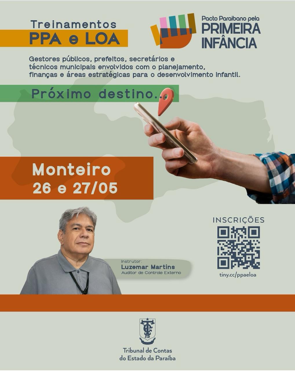 Tribunal de Contas da Paraíba realiza nova capacitação sobre PPA e LOA com foco na primeira infância, em Monteiro