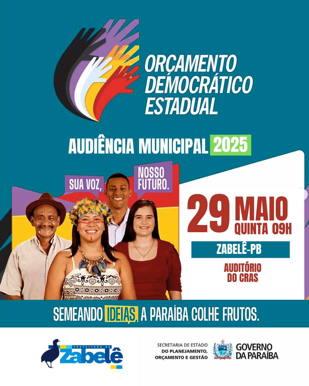 Zabelê realiza plenária preparatória para o Orçamento Democrático Estadual 2025 nesta quinta-feira (29)