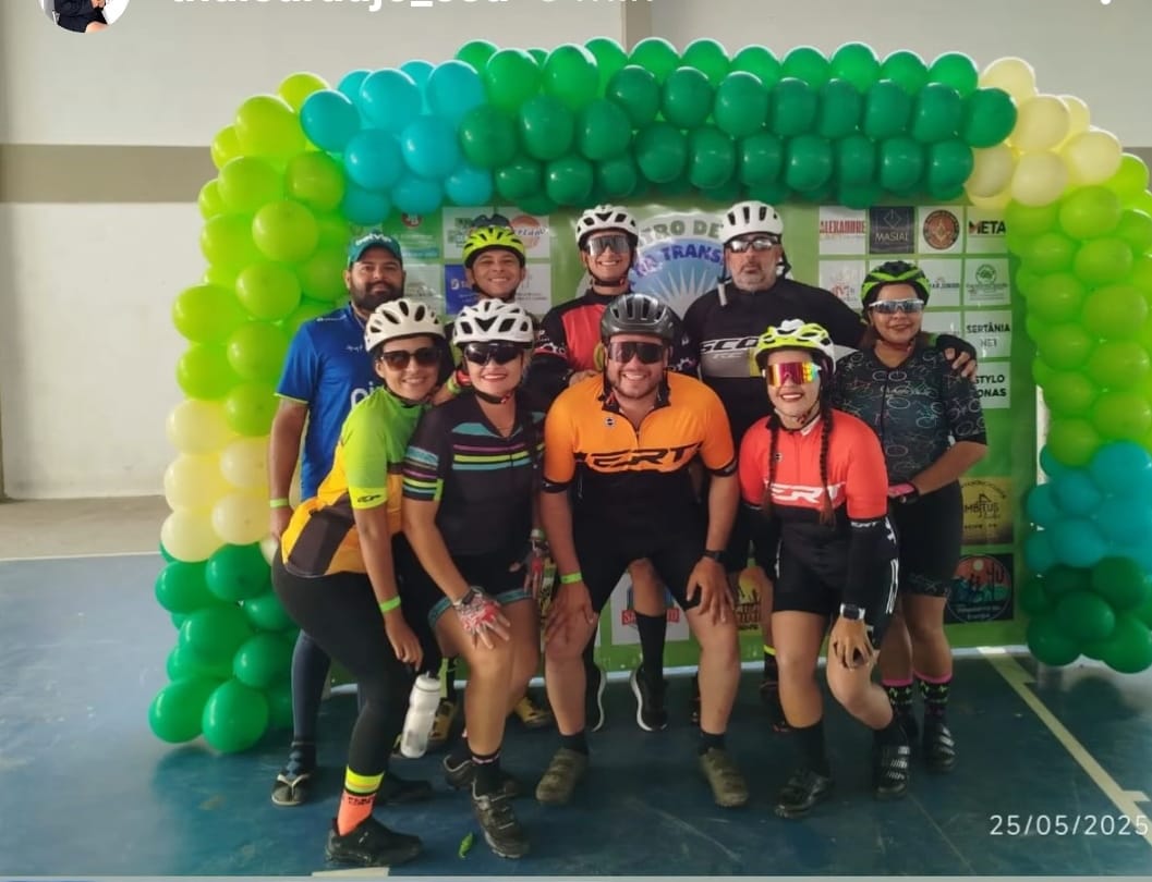 Com apoio da Prefeitura de São Sebastião do Umbuzeiro, ciclistas participam de pedal em Sertânia-PE