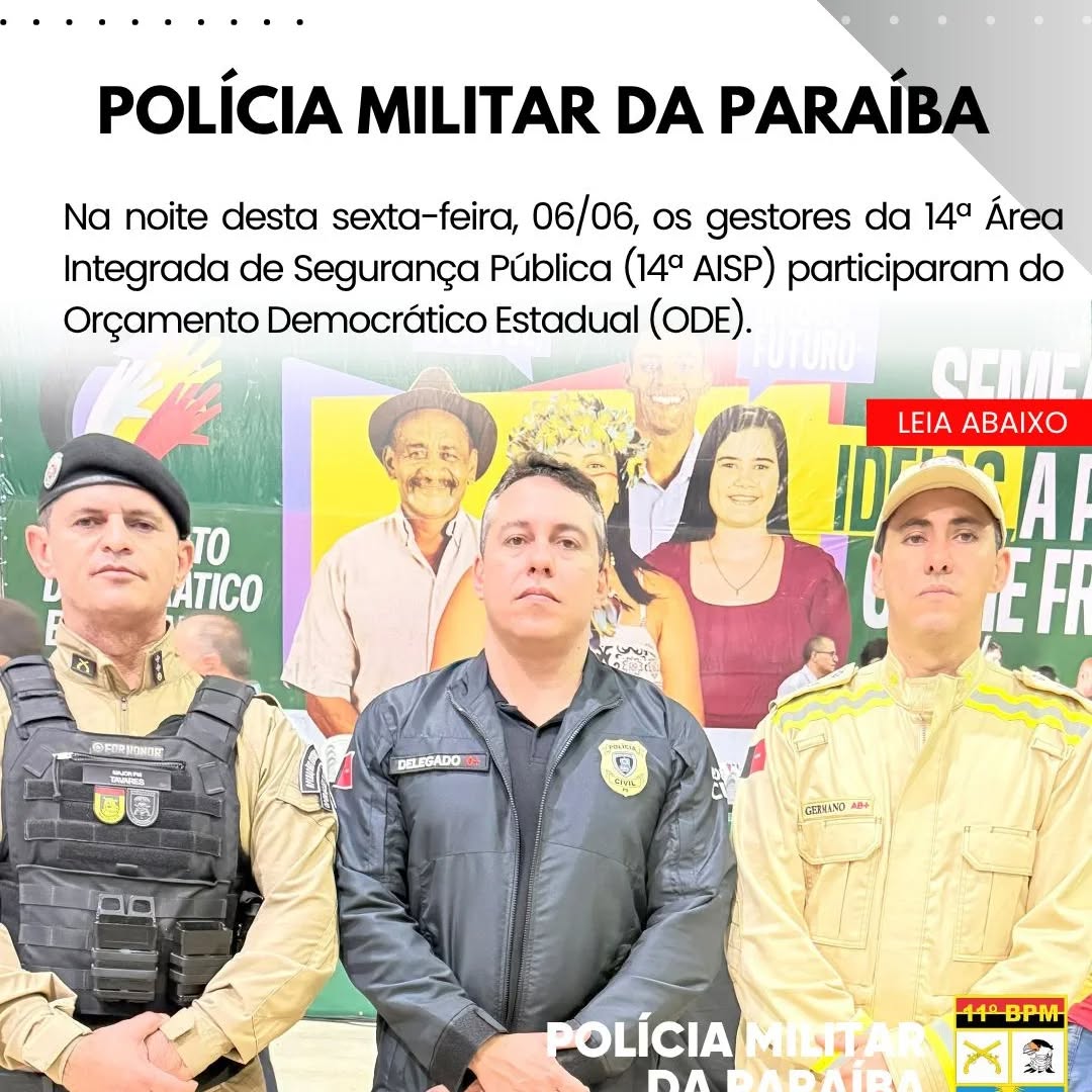 Gestores da 14ª AISP participam da plenária do Orçamento Democrático Estadual