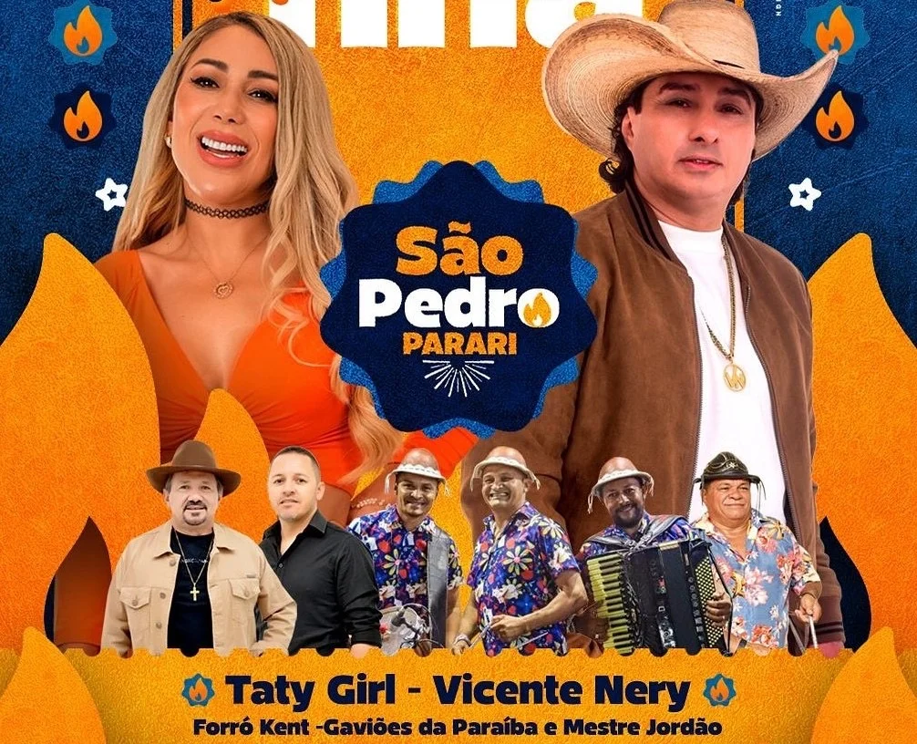 Parari celebra São Pedro 2025 com grandes atrações e muito forró nesta sexta-feira