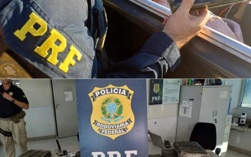 PRF apreende 45 kg de cocaína em caminhonete na BR-104, em Lagoa Seca; quatro pessoas são detidas