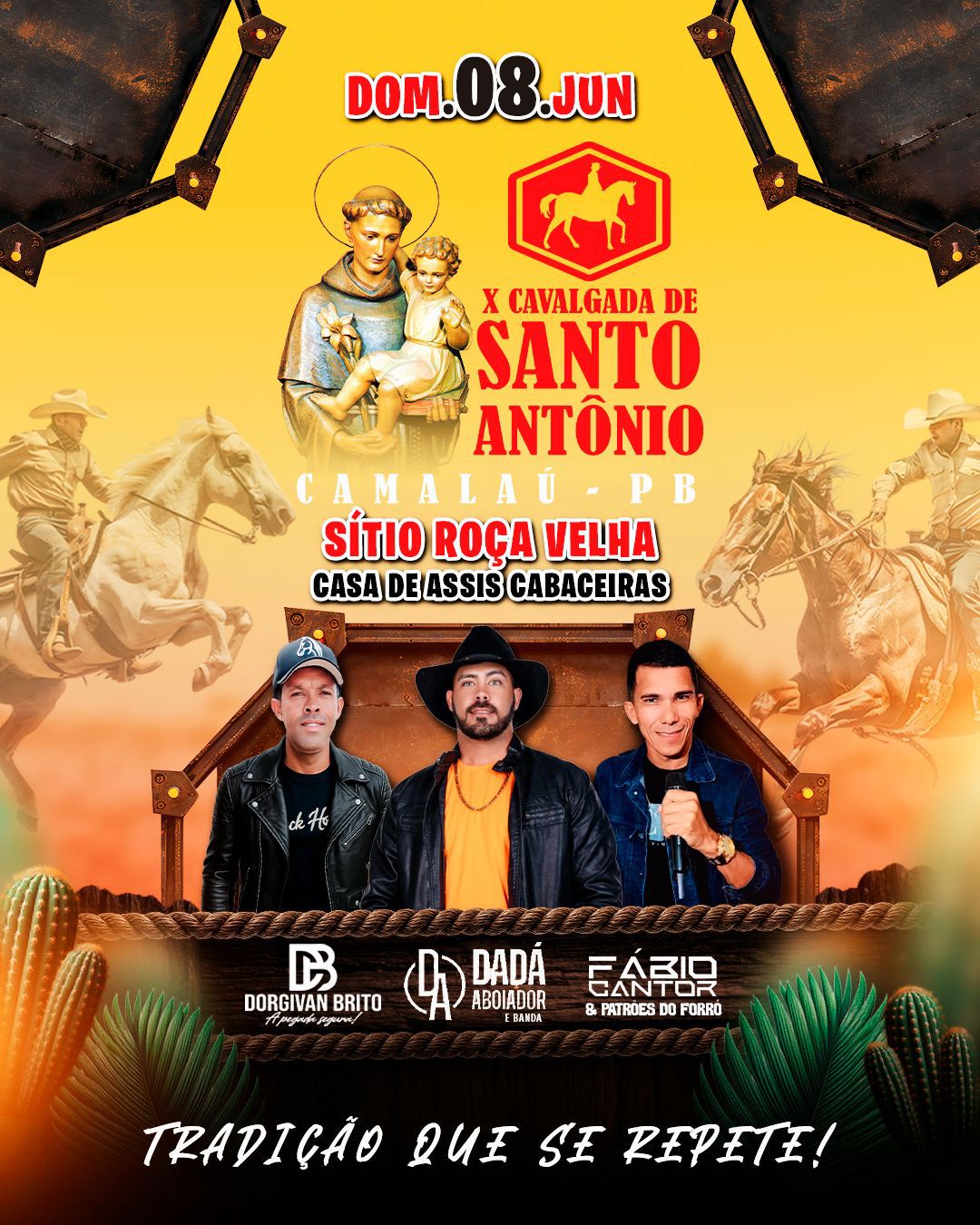 Camalaú realiza 10ª Cavalgada de Santo Antônio dentro da programação da 50ª Festa de Santo Antônio