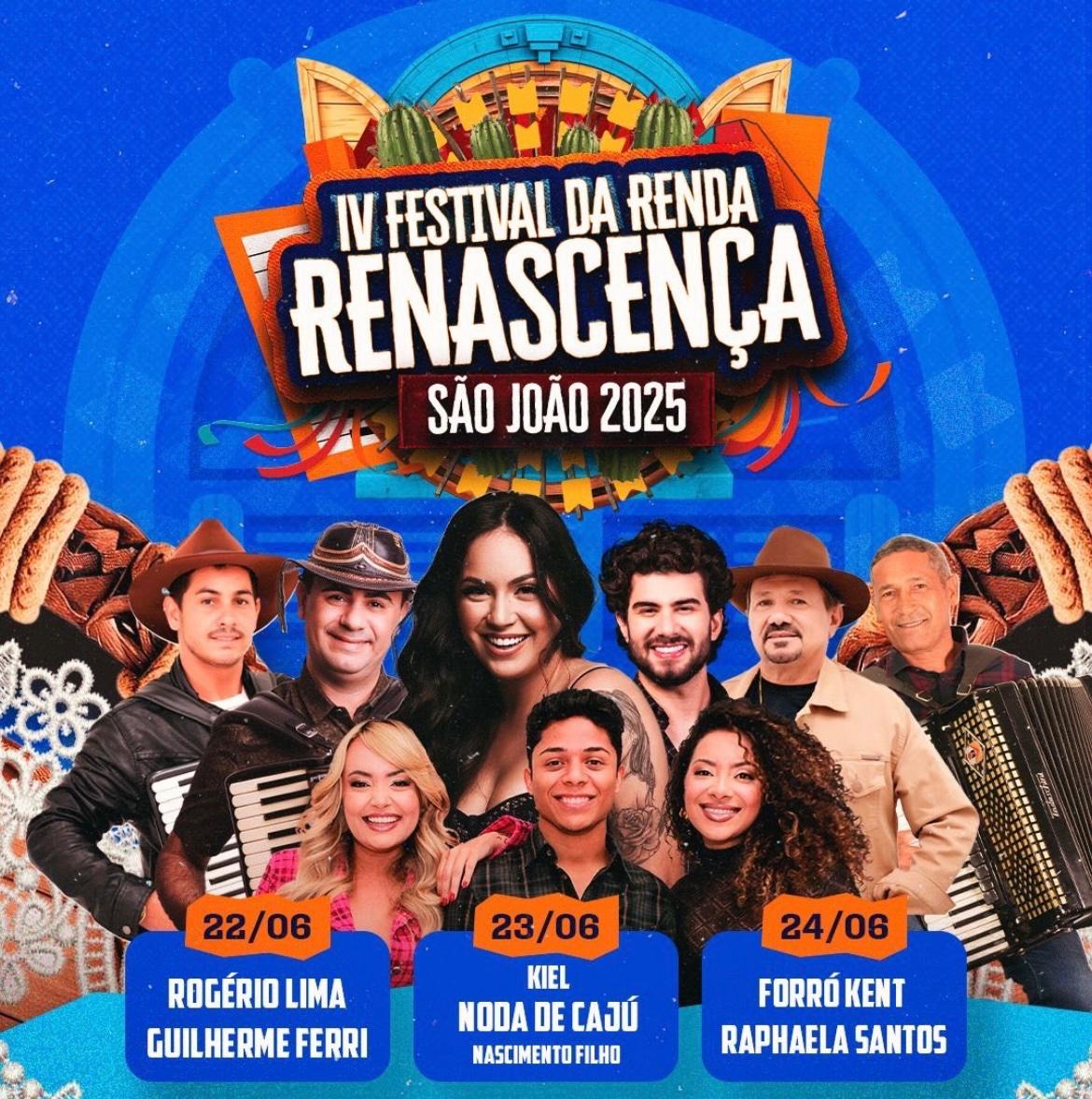 Prefeito Márcio Leite divulga programação completa do 4º Festival da Renda Renascença em São João do Tigre