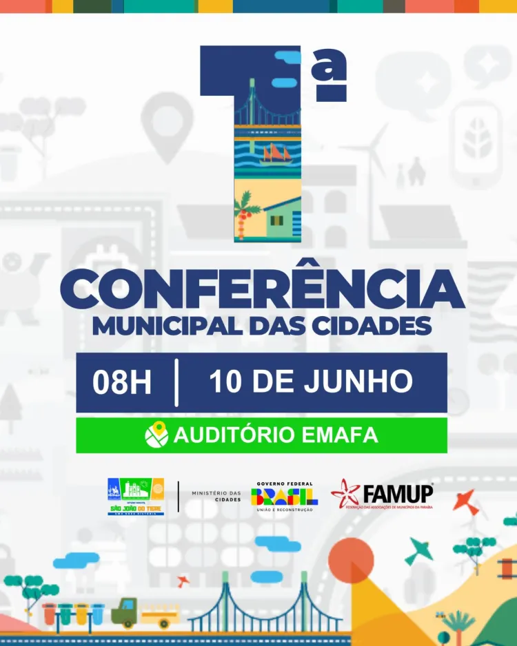 São João do Tigre realizará 1ª Conferência Municipal das Cidades no dia 10 de junho