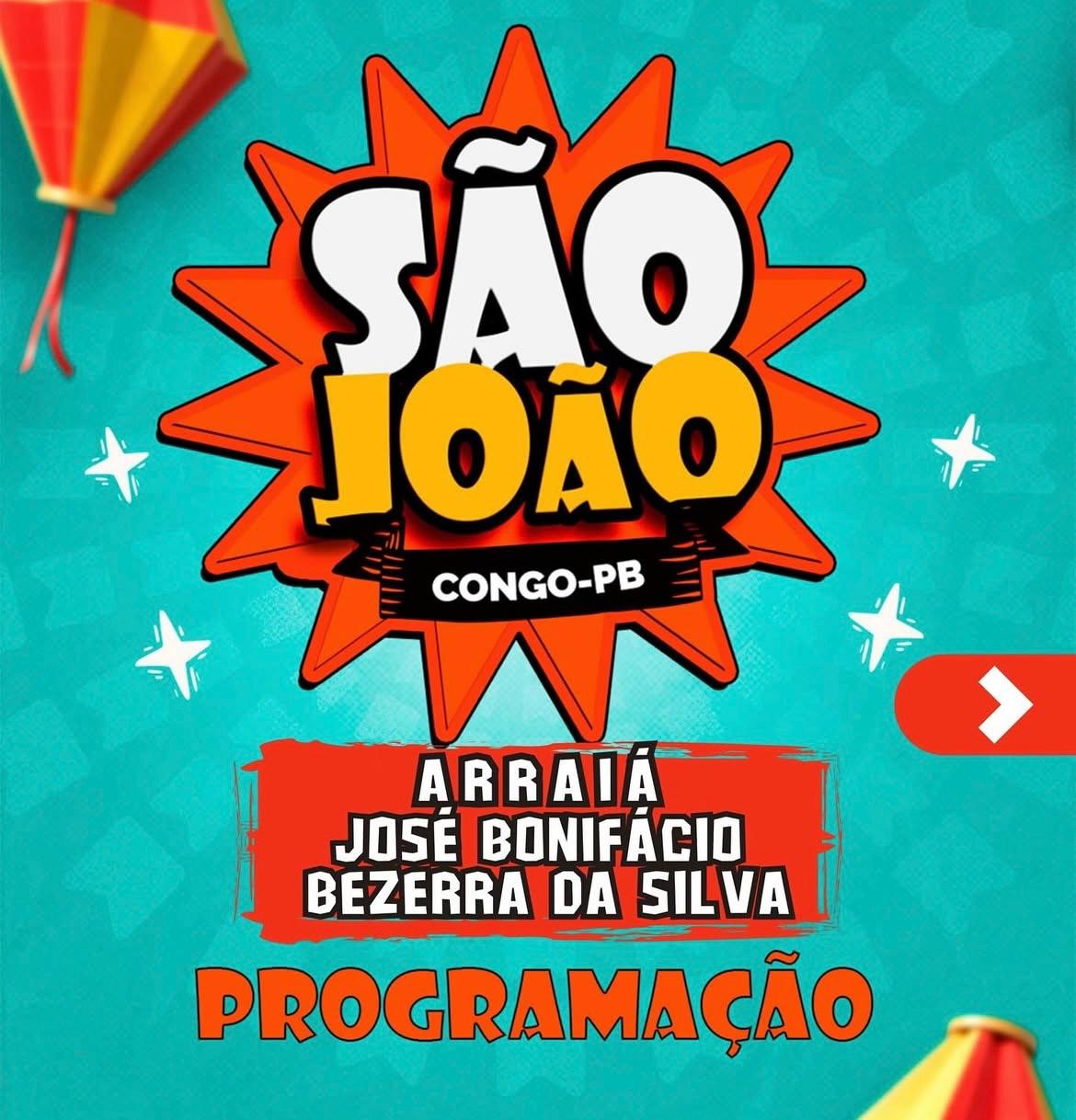 Prefeitura do Congo realiza grande programação junina com atrações culturais e valorização da tradição nordestina