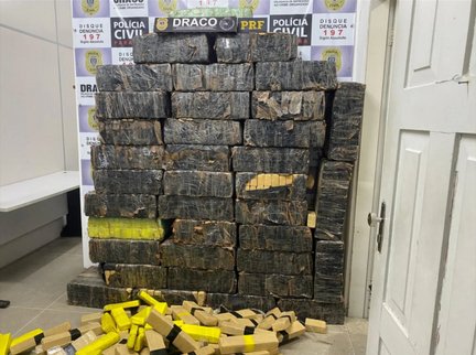Ação conjunta da PRF-PB com a DRACO resulta na apreensão de uma tonelada de maconha em Soledade