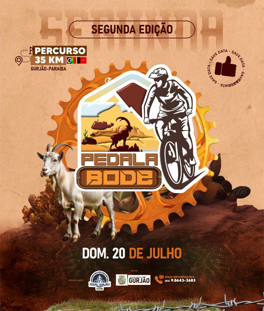 Cidade de Gurjão sedia neste domingo a 2ª edição do Pedala Bode