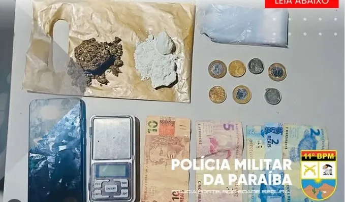 Polícia Militar prende indivíduo por tráfico de drogas em cidade do Cariri