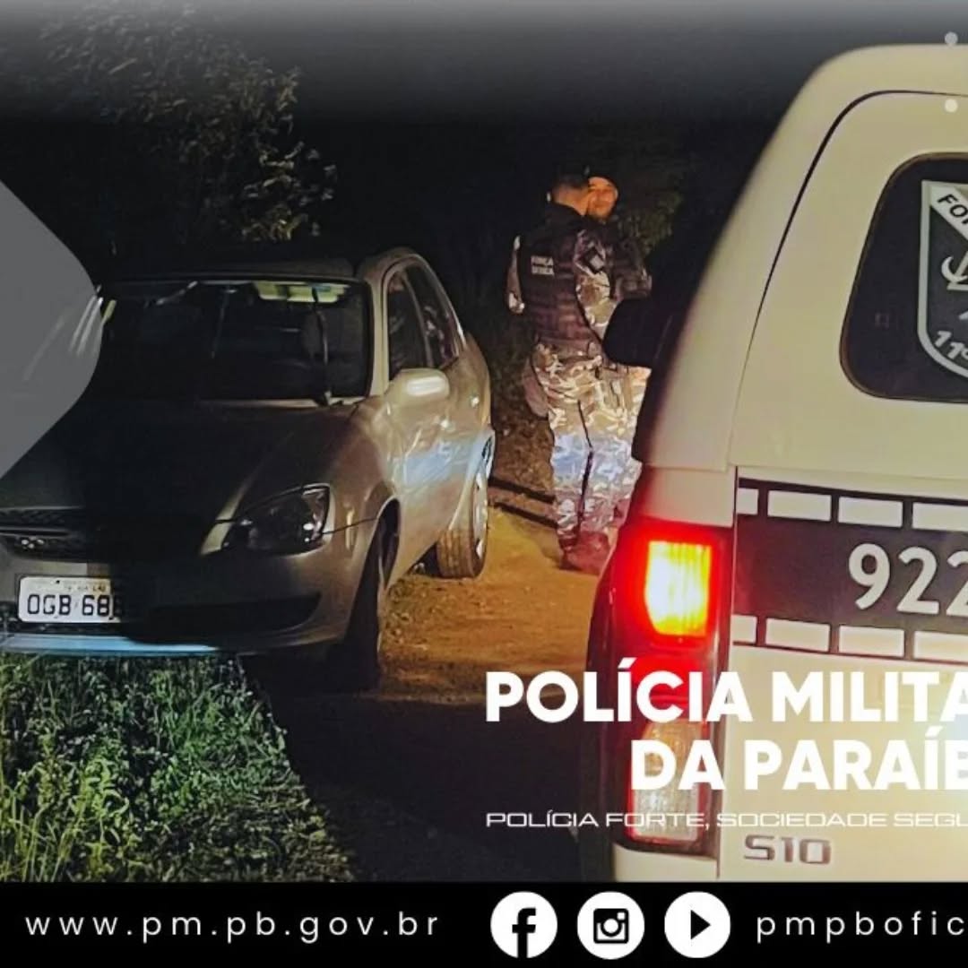 Polícia Militar recupera veículo e celulares roubados em Monteiro