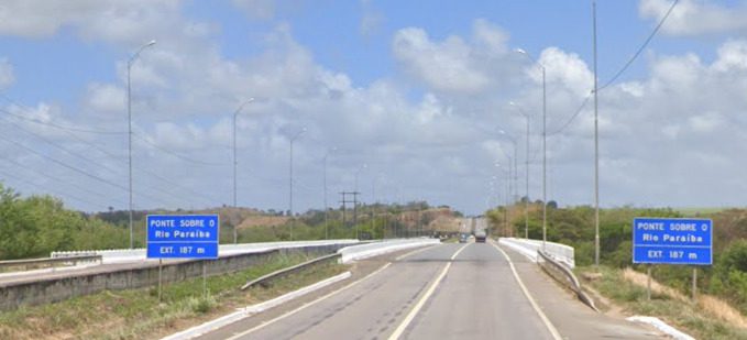 Ponte do Rio Paraíba, na BR-101, tem faixa interditada pelo DNIT