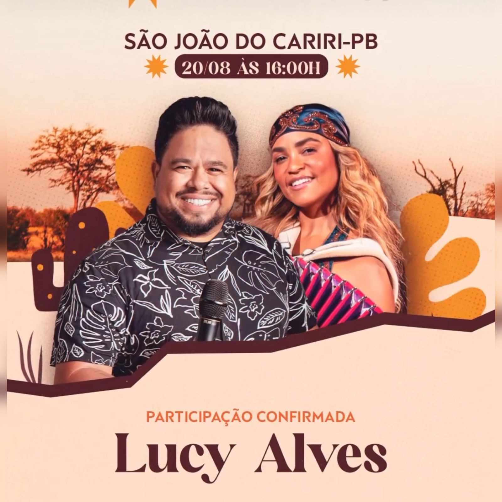 Raphael Moura grava DVD em São João do Cariri e confirma Lucy Alves como 1ª participação especial